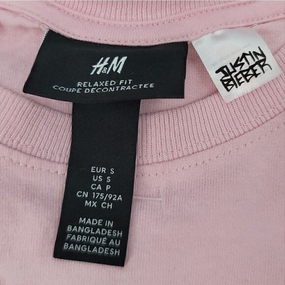 Justin Bieber x H&M 2020 Changes Graphic Oversized Tshirt Size Small - Picture 6 of 9